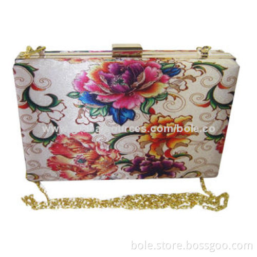 Evening Clutch Bag with Full Printing, Fashionable Design for Evening Party